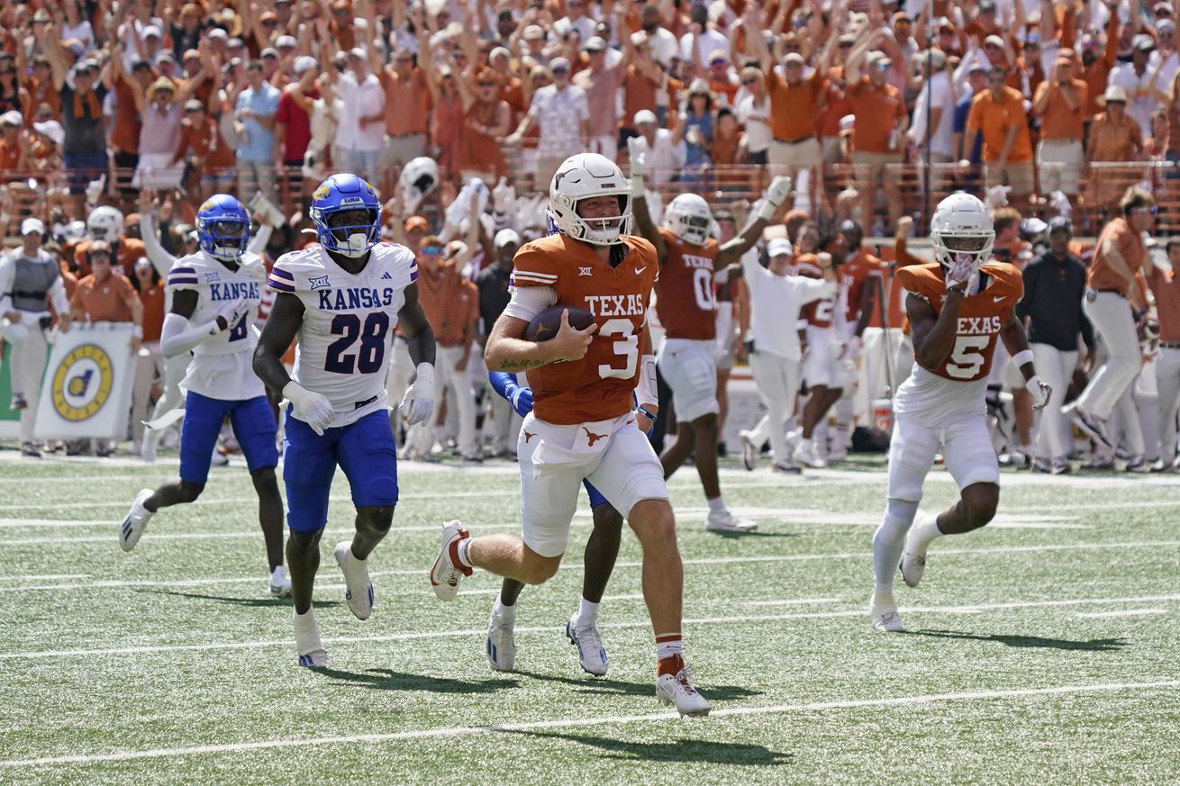 NCAA Football: Kansas at Texas