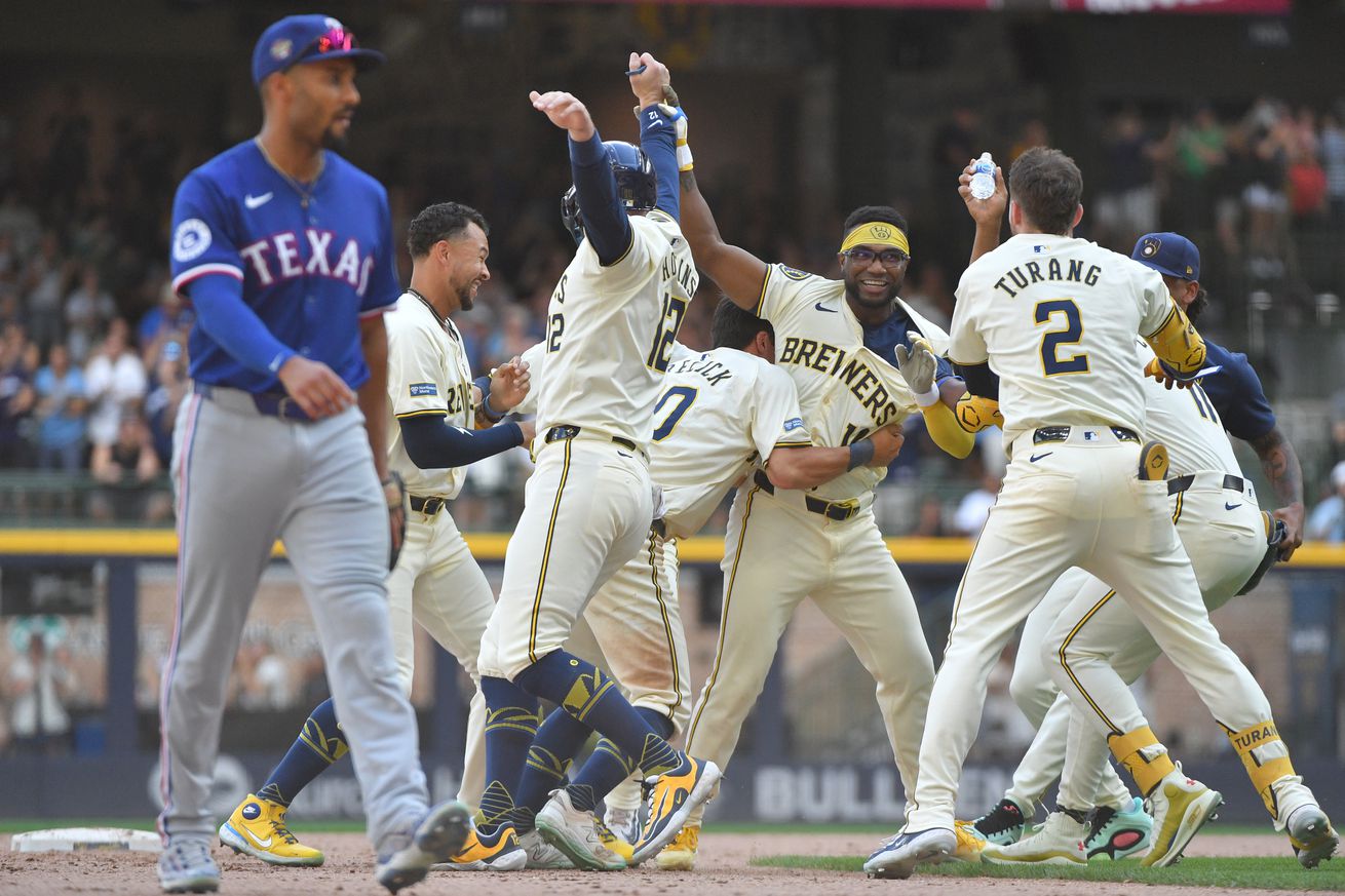 MLB: Texas Rangers at Milwaukee Brewers