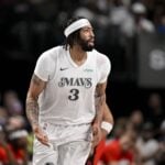 Feb 8, 2025; Dallas, Texas, USA; Dallas Mavericks forward Anthony Davis (3) during the game between the Dallas Mavericks and the Houston Rockets at the American Airlines Center. Mandatory Credit: Jerome Miron-Imagn Images