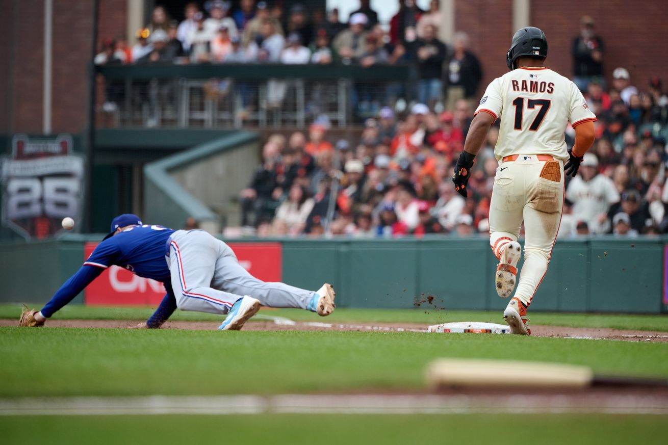 MLB: Texas Rangers at San Francisco Giants