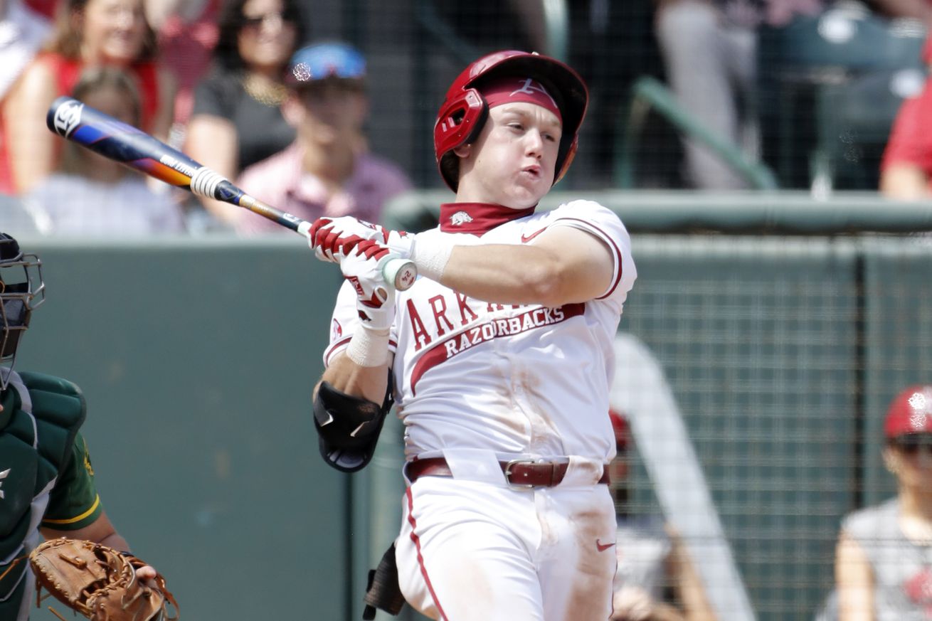NCAA BASEBALL: MAY 30 Division I Regional - Arkansas vs North Dakota State