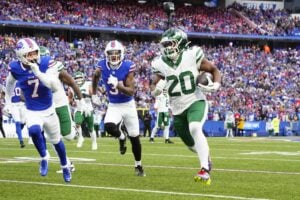 Star running back Breece Hall, New York Jets