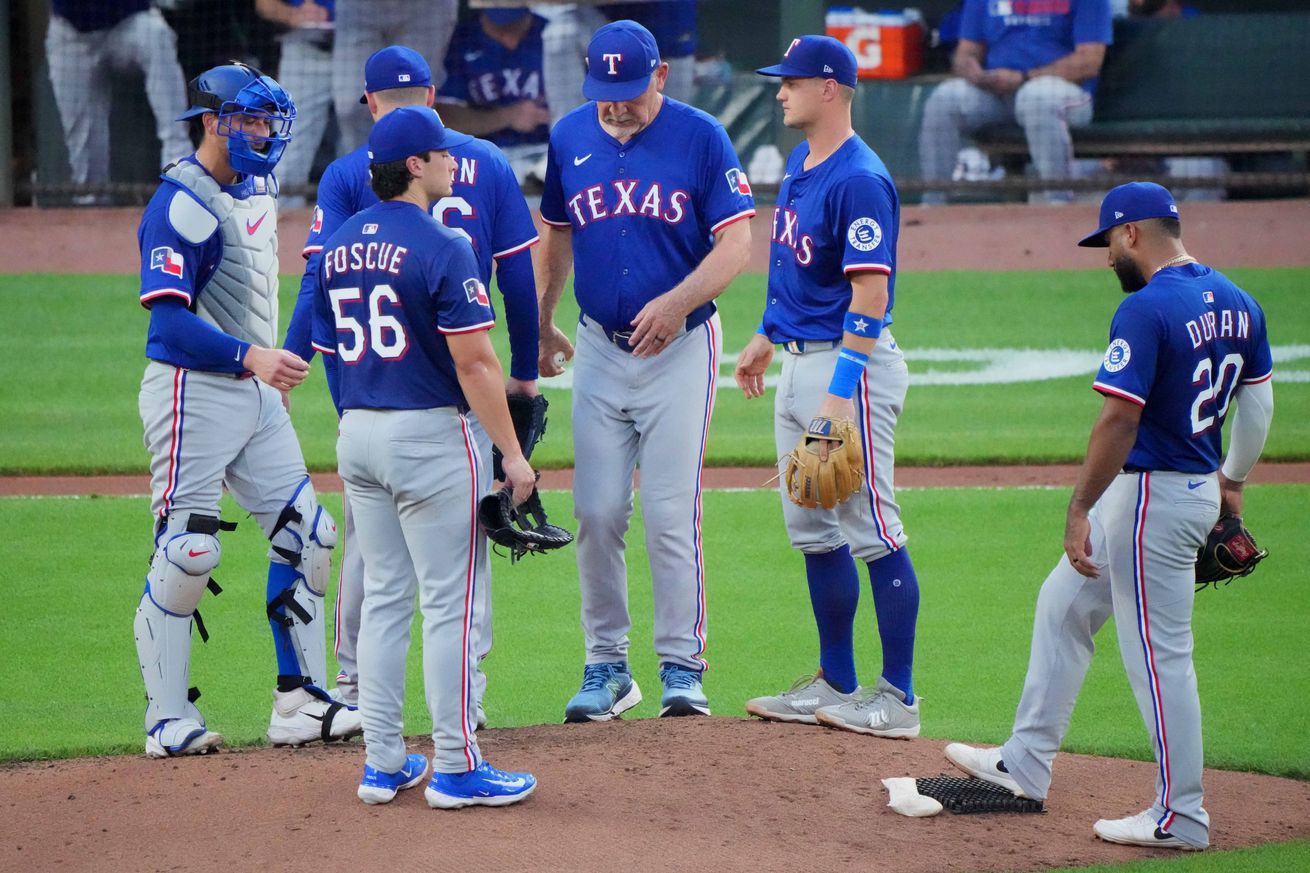 MLB: Texas Rangers at Baltimore Orioles
