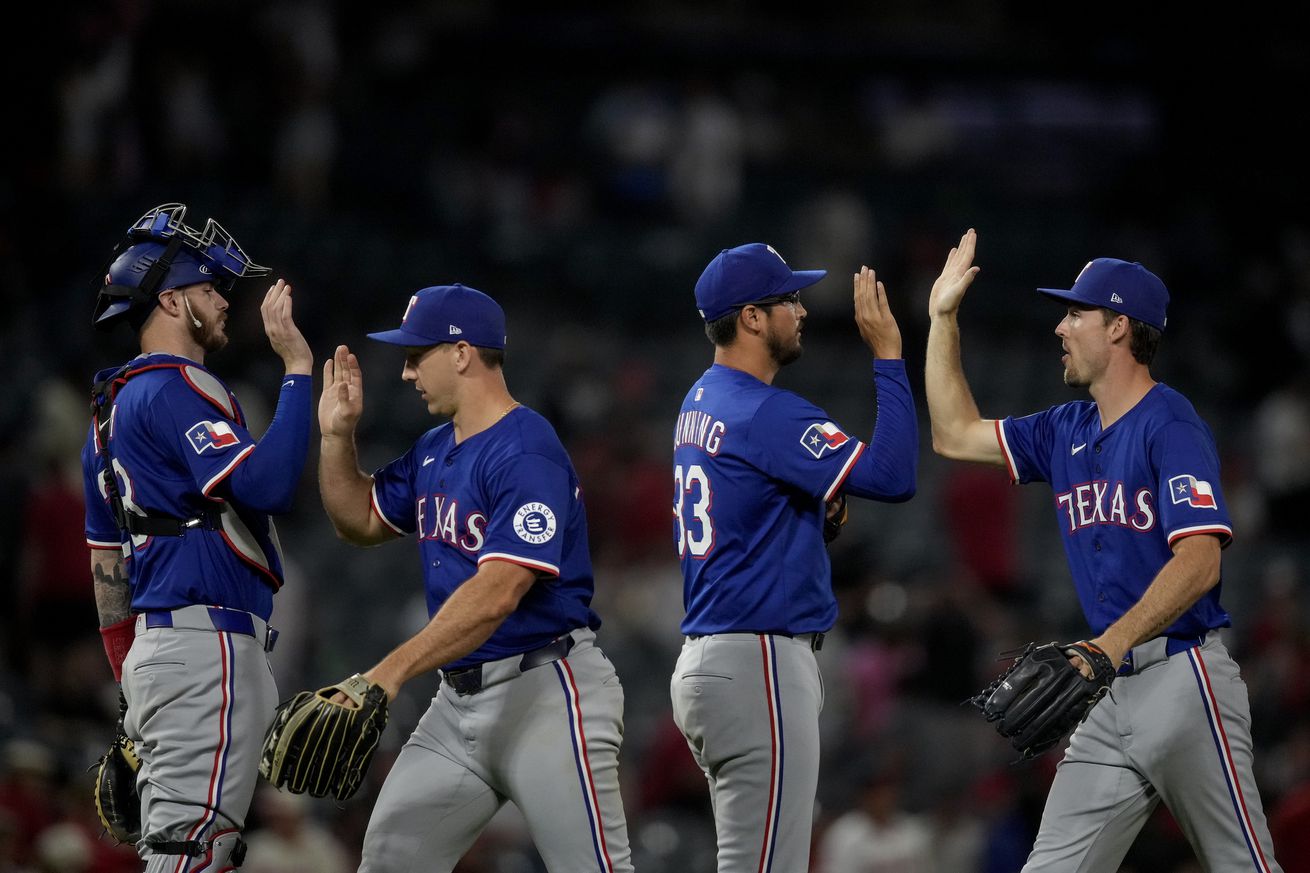Texas Rangers v Los Angeles Angels