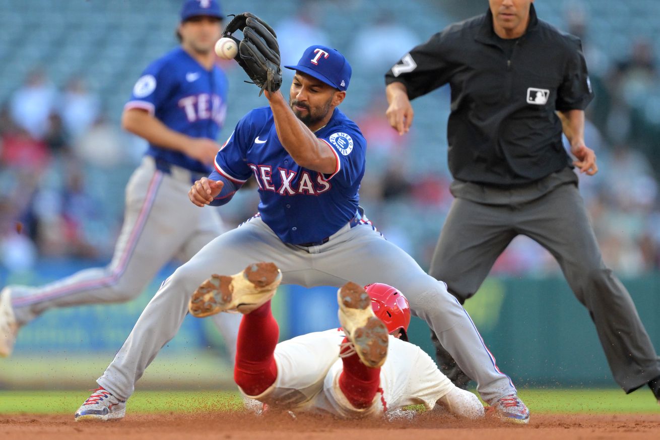 Texas Rangers v Los Angeles Angels