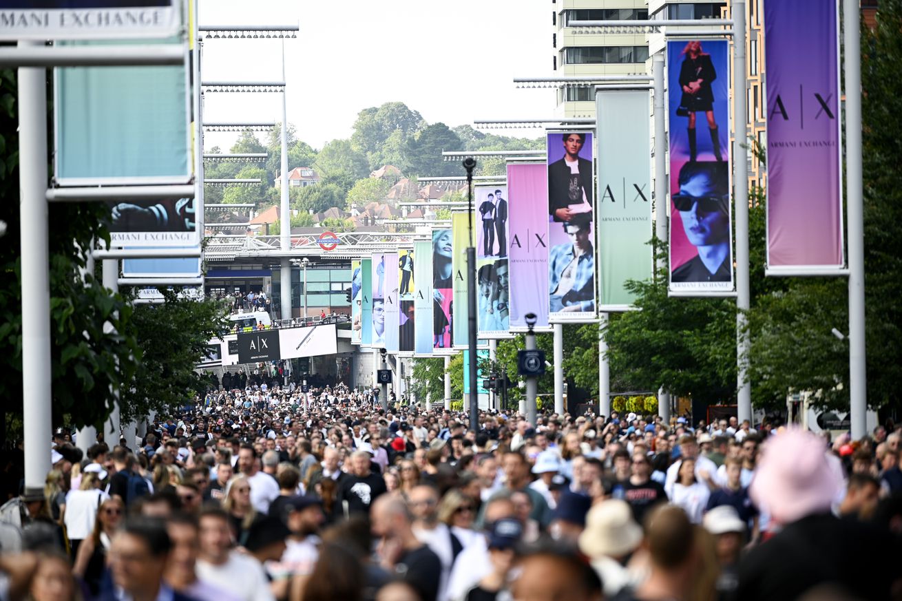 Fans Attend Oasis Live ‘25 Tour At London’s Wembley Stadium