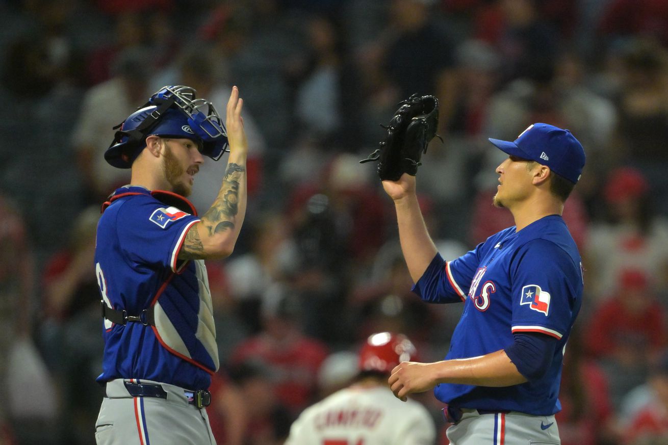 Texas Rangers v Los Angeles Angels