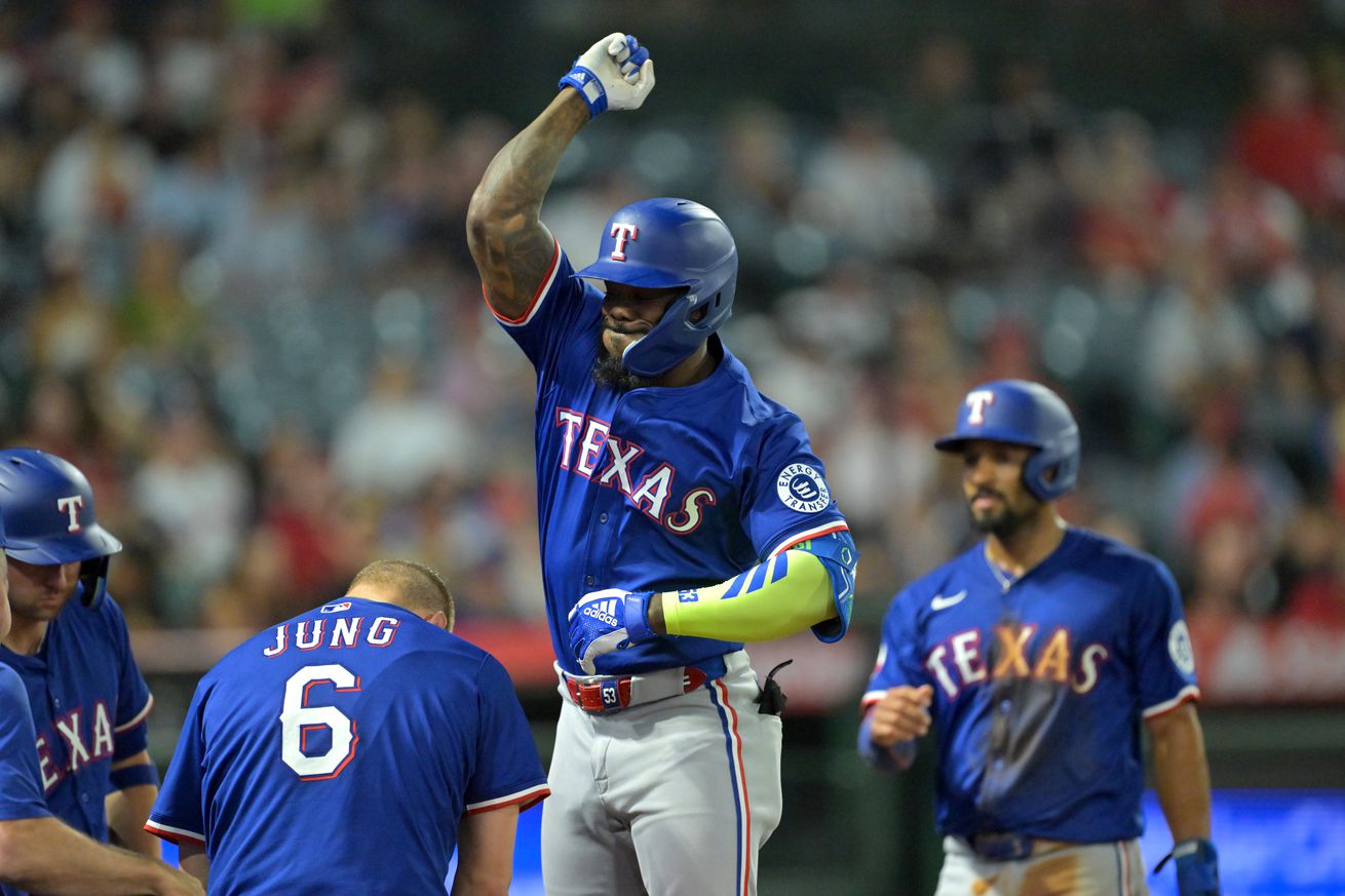 Texas Rangers v Los Angeles Angels